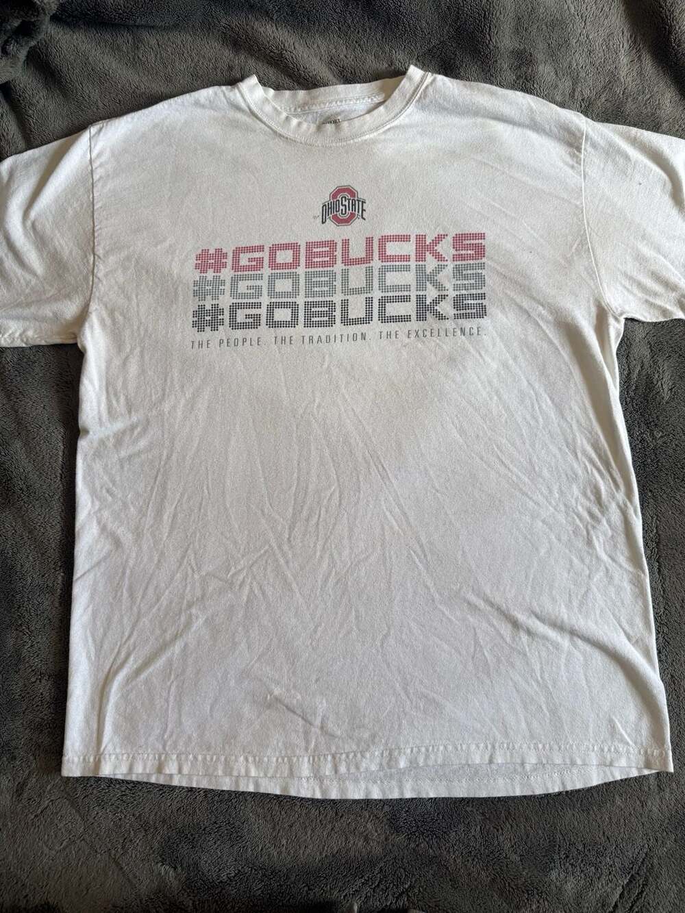 Port & Company Ohio State Buckeyes Go Bucks T-Shirt White Large